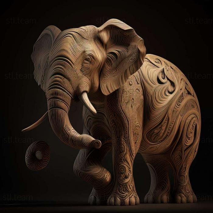 3D model Elephas celebensis (STL)